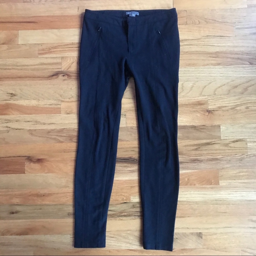 VINCE Navy Slim Zip Pockets Pants 4